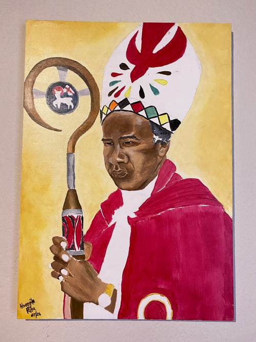 Bishop Sigqibo Dwane Acrylic Portrait on Canvas (Print)